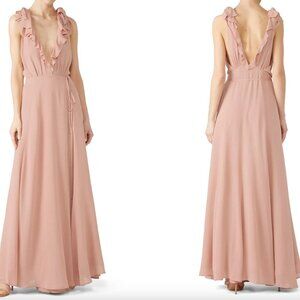 REFORMATION Blush Peppermint Dress Size XL